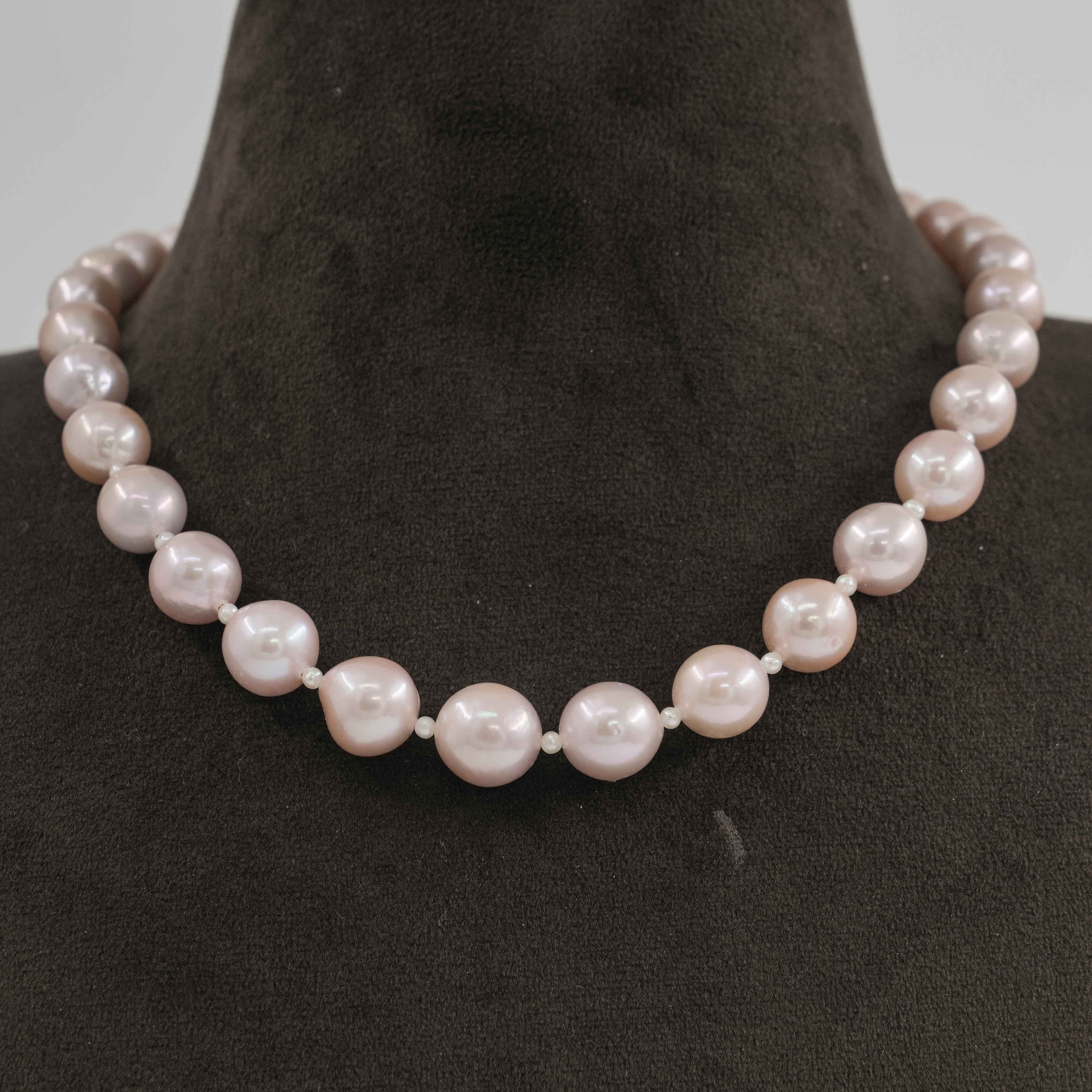 The Pearl Atelier by Kabra Pearls - Pink unique Pearl Necklace